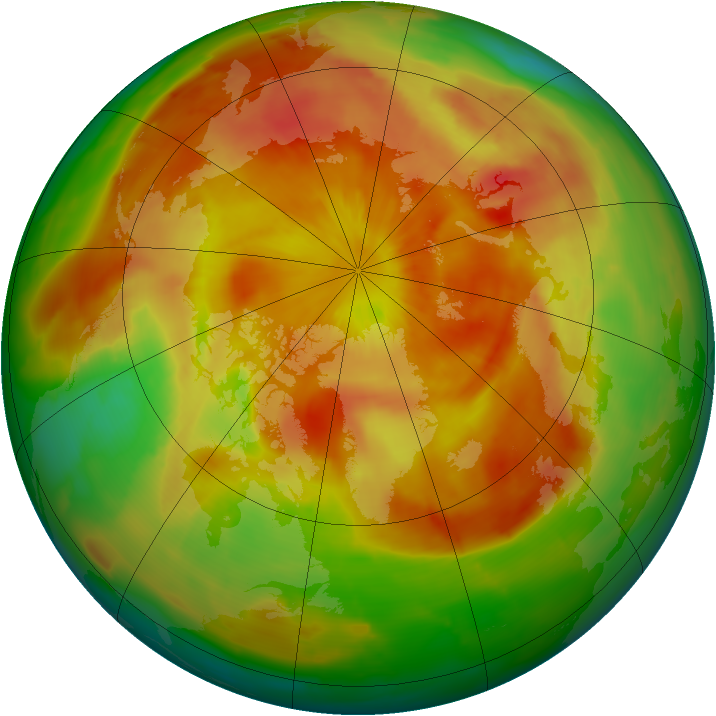Arctic ozone map for 28 April 2015